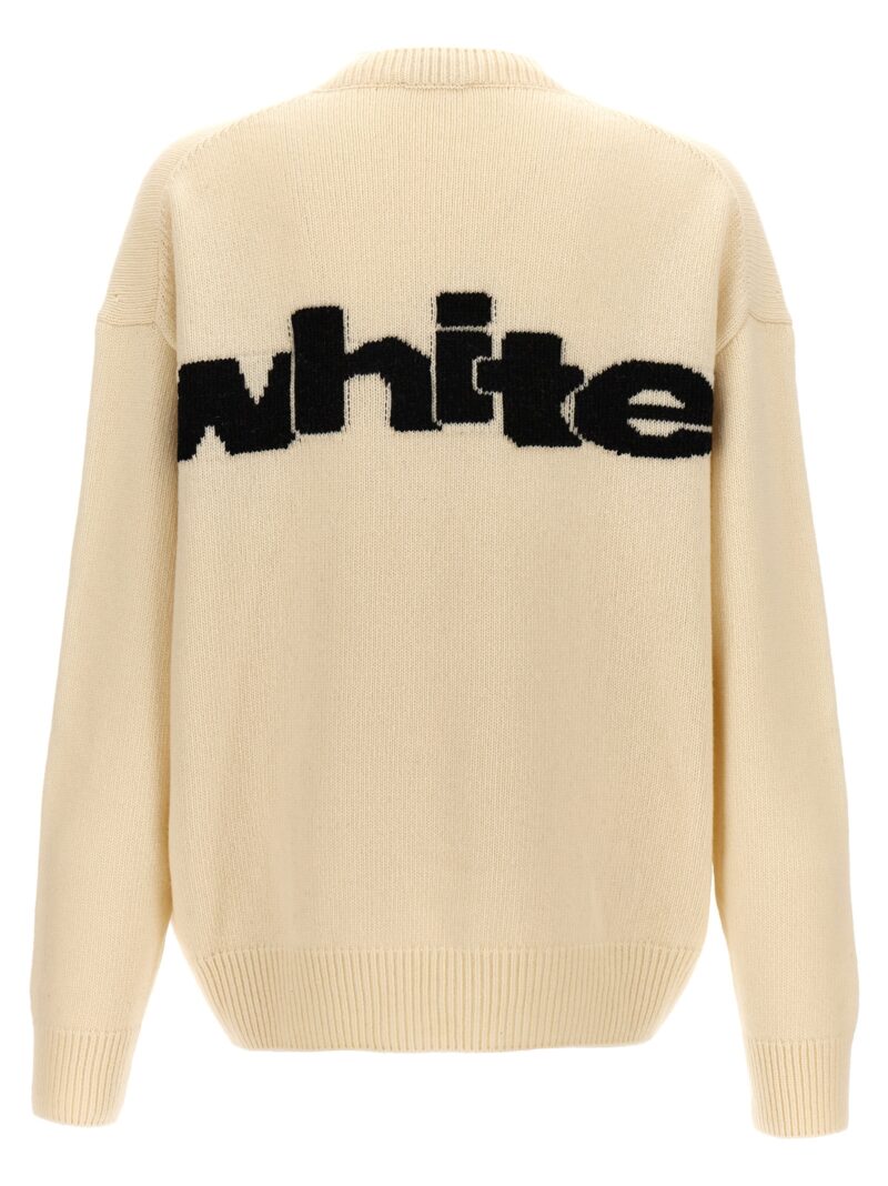 'Shared Logo' sweater OMHE198F24KNI0010A100A10 OFF-WHITE White/Black