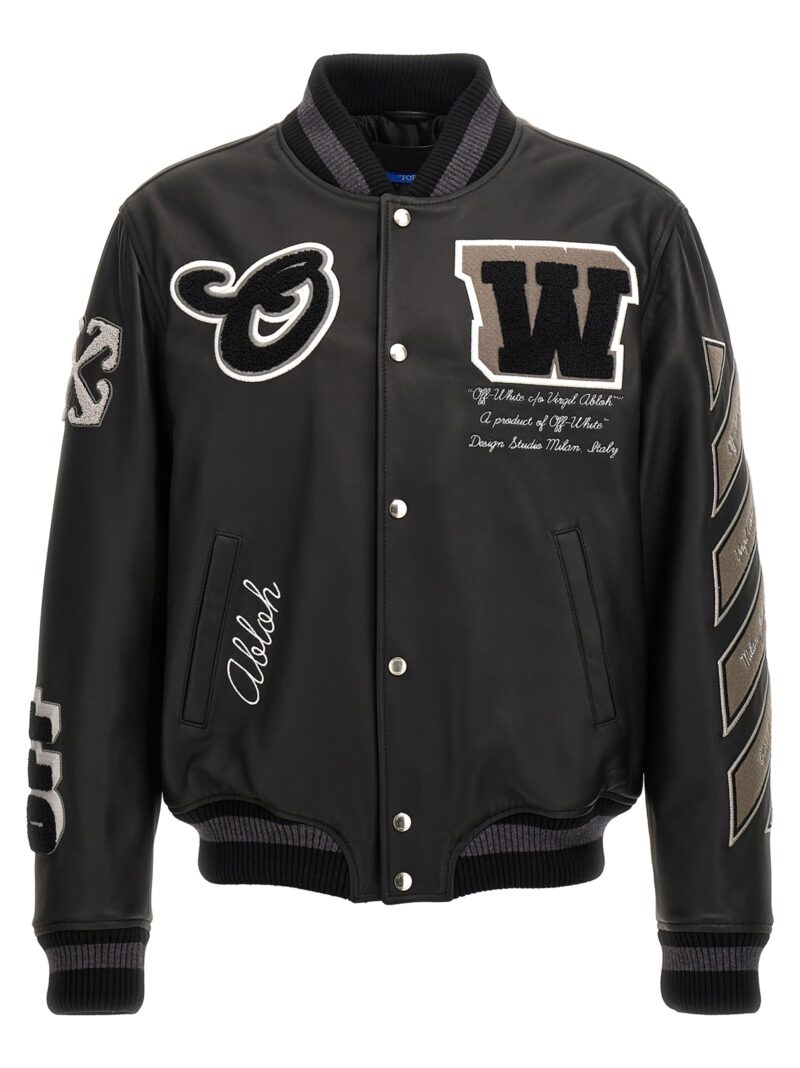 'Varsity' bomber jacket OFF-WHITE Black