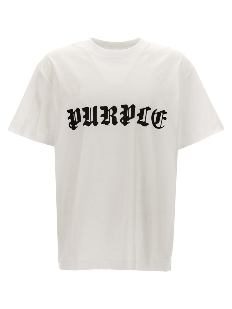 Logo print T-shirt PURPLE White/Black