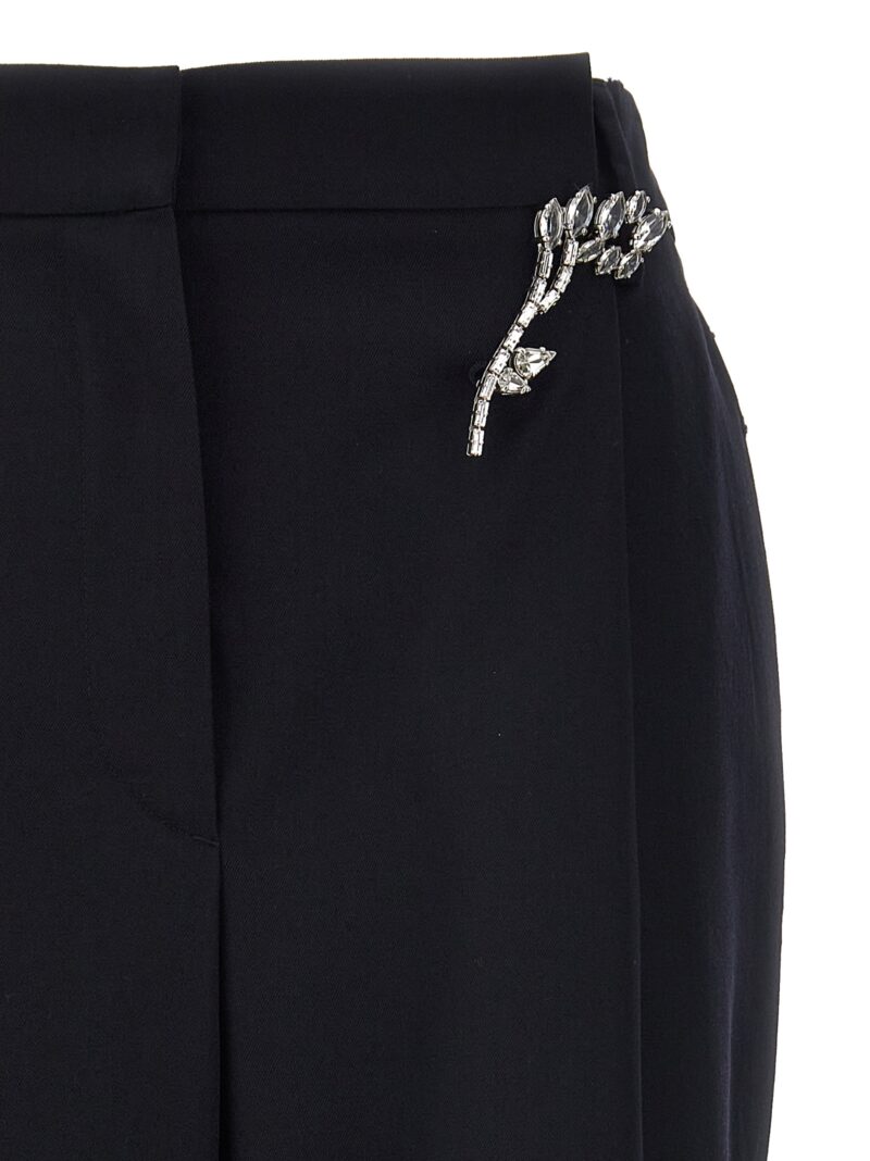 Gabardine trousers 100% wool PRADA Blue