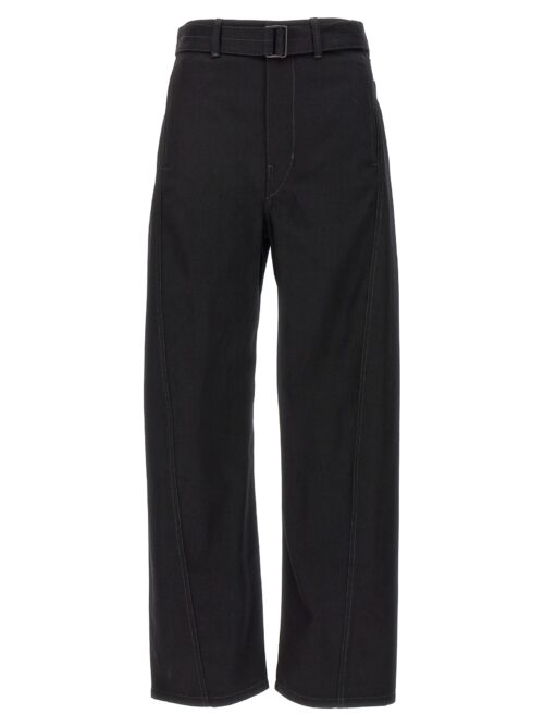 'Twisted Belted' jeans LEMAIRE Black