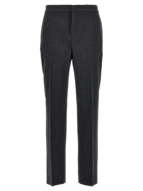 Pinstriped pants with rhinestone detail FABIANA FILIPPI Gray