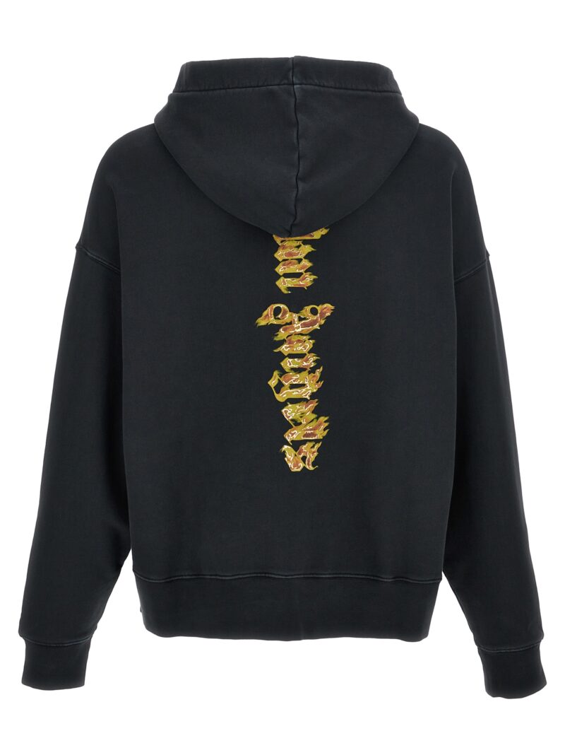 'Burning Palm' hoodie PMBB058F24FLE00510761076 PALM ANGELS Black