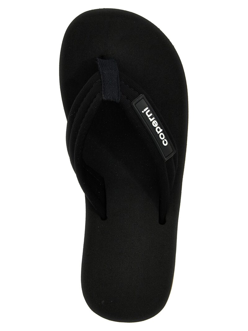 'Branded Wedge' sandals 100% rubber COPERNI Black