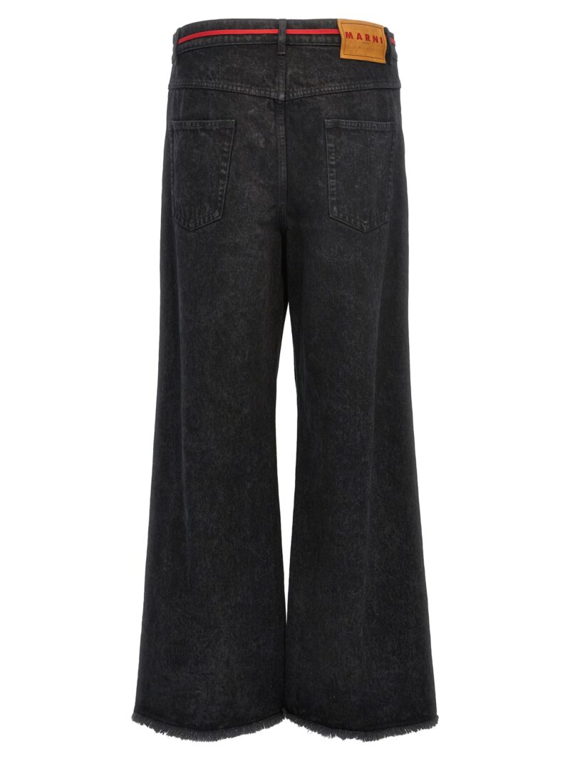 'Marble Dyed' jeans PUJU0019A0USCV35MMN99 MARNI Black