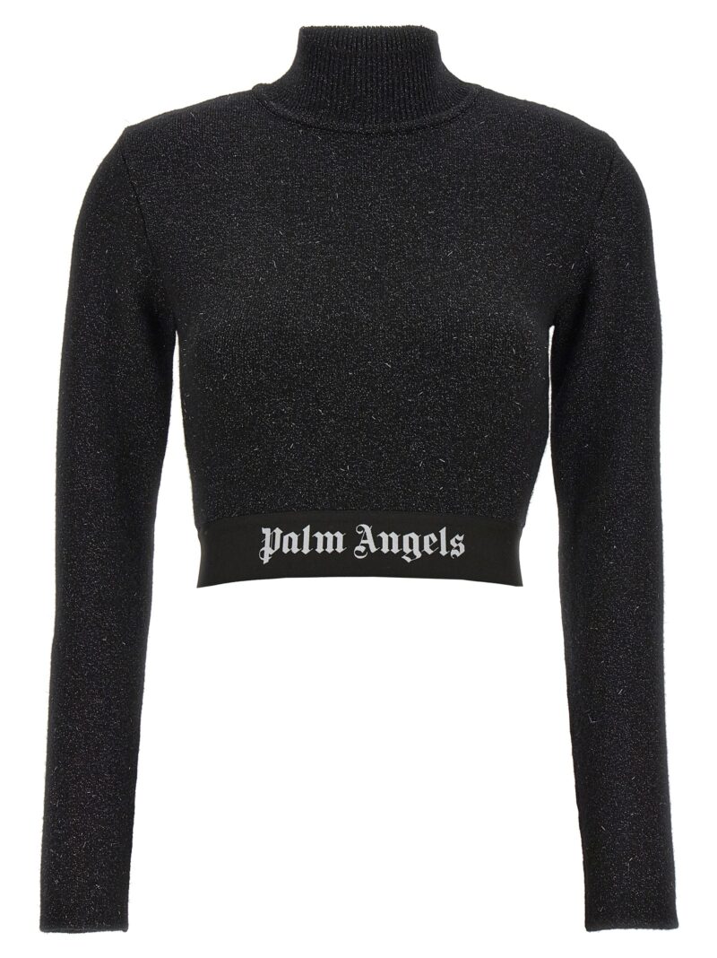 'Logo Tape' top PALM ANGELS Black