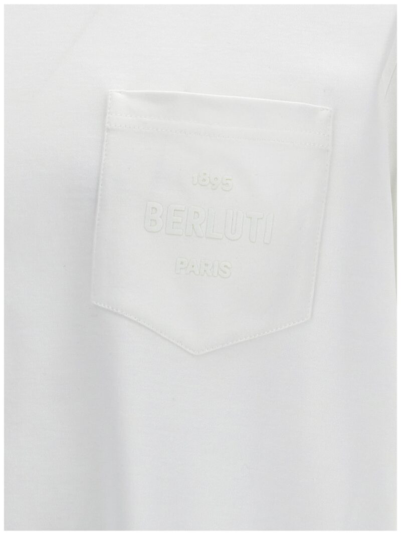 Logo print T-shirt 100% cotton BERLUTI White