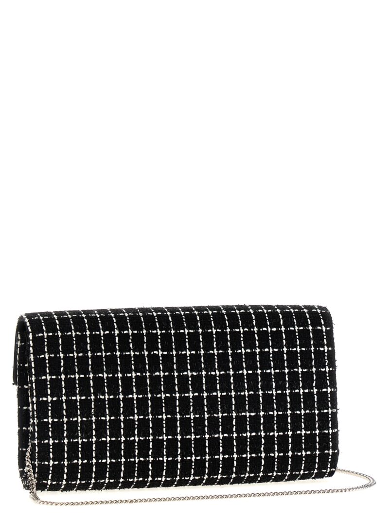 'Flower Strass' clutch RBWAMFD0206TPDB999 ROGER VIVIER White/Black