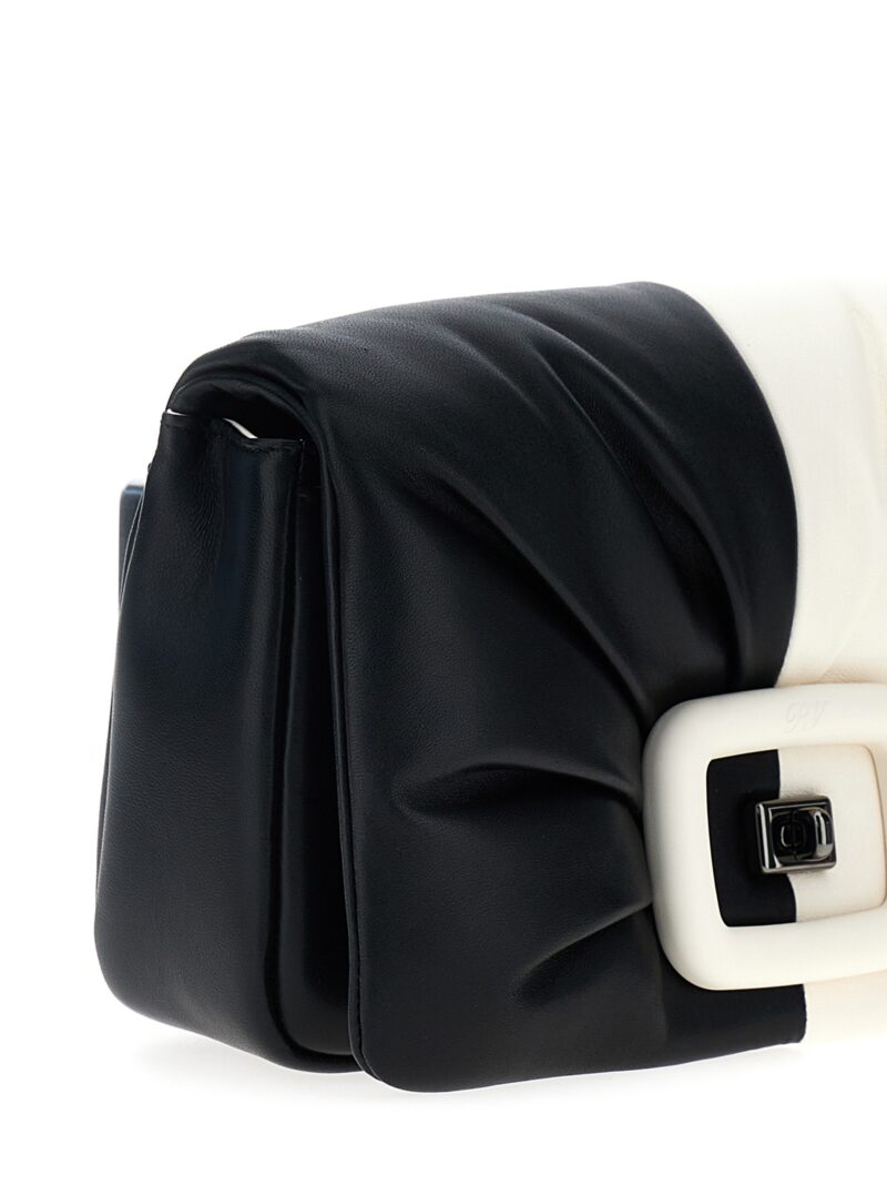 'Viv' Choc Optical' crossbody bag Woman ROGER VIVIER White/Black