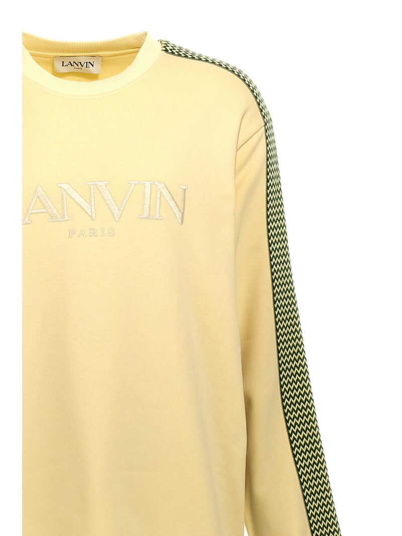 'Brodé Lanvin Side Curb' sweatshirt Man LANVIN Yellow