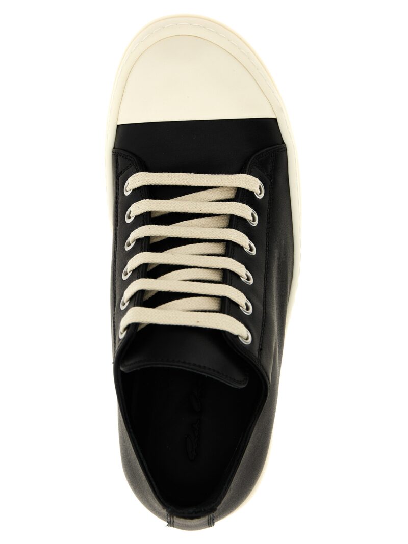 'Low Sneaks' sneakers 100% calfskin leather (Bos Taurus) RICK OWENS White/Black