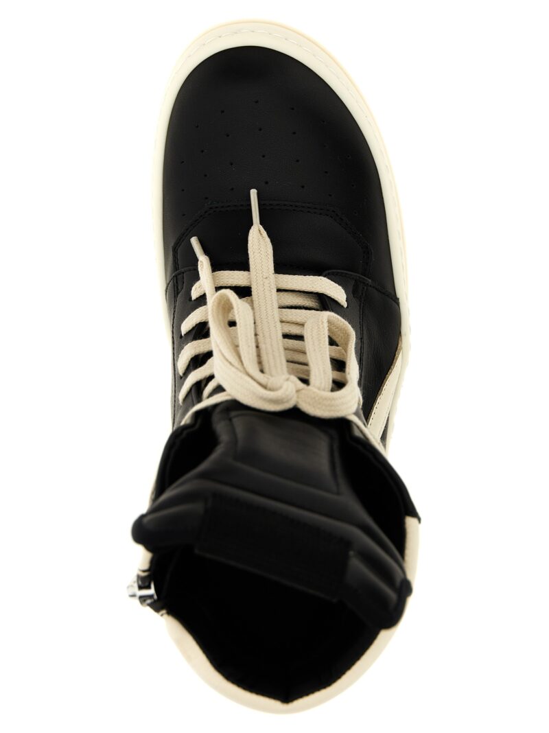 'Geobasket' sneakers 100% calfskin leather (Bos Taurus) RICK OWENS White/Black