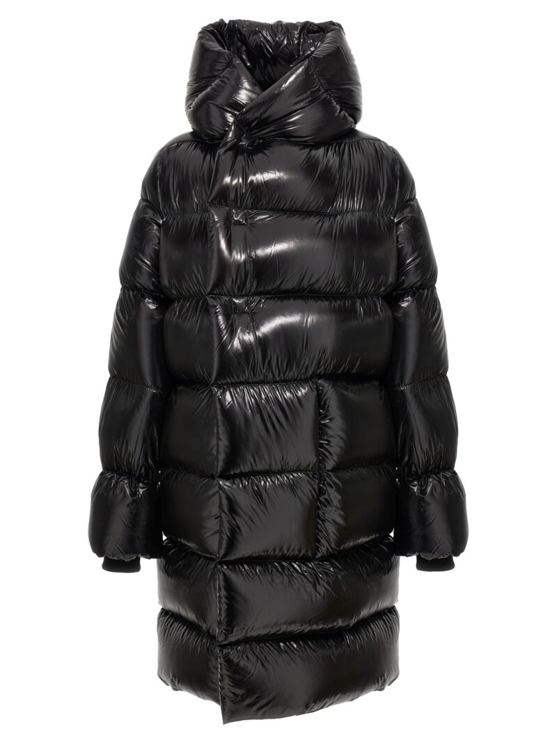 'LS Hooded Liner' long down jacket RICK OWENS Black