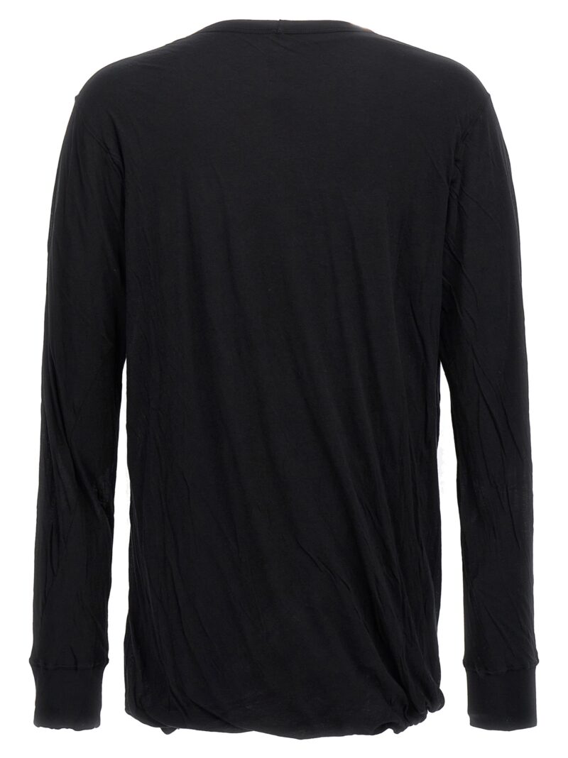 'Double LS' T-shirt RU02D6258UC09 RICK OWENS Black