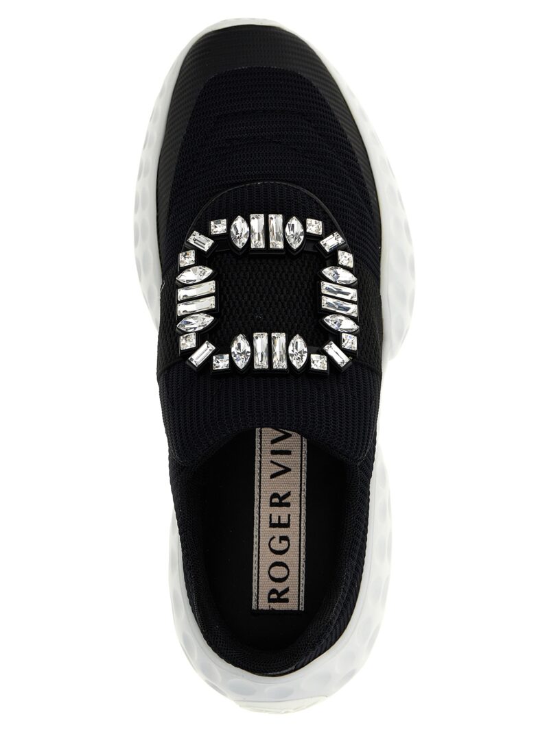 'Viv' Run Light' sneakers 41% POLYURETHANE 25% NYLON 21% POLYAMIDE 8% EA 5% PV ROGER VIVIER White/Black