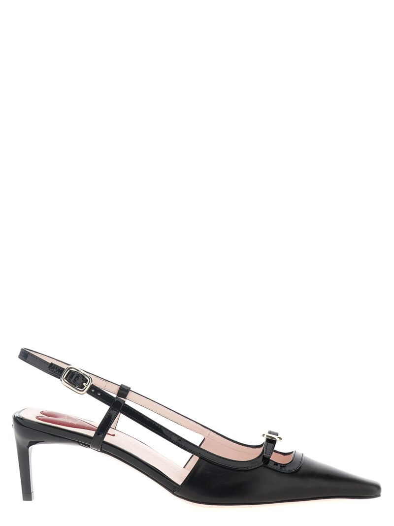 'Viv' Canard' slingbacks ROGER VIVIER Black