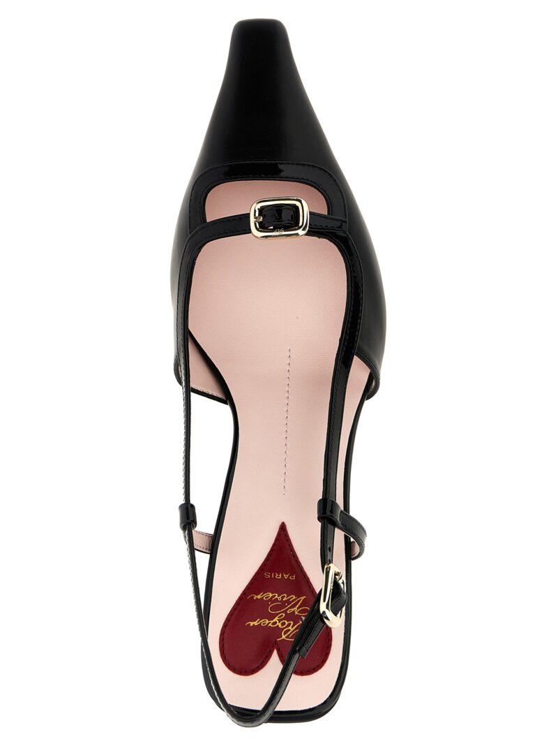 'Viv' Canard' slingbacks 100% calfskin leather (Bos Taurus) ROGER VIVIER Black