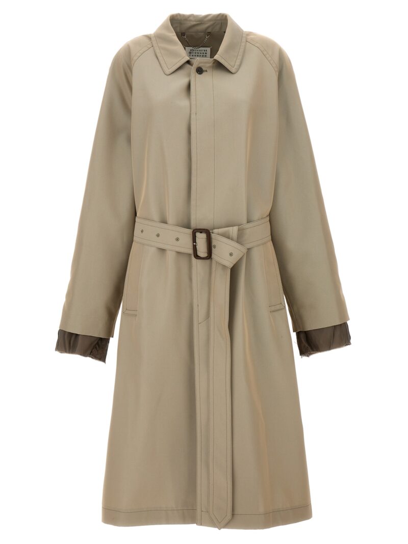 Long single-breasted trench coat MAISON MARGIELA Beige