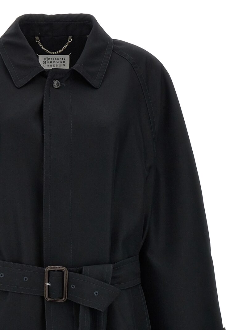 Long single-breasted trench coat Man MAISON MARGIELA Black