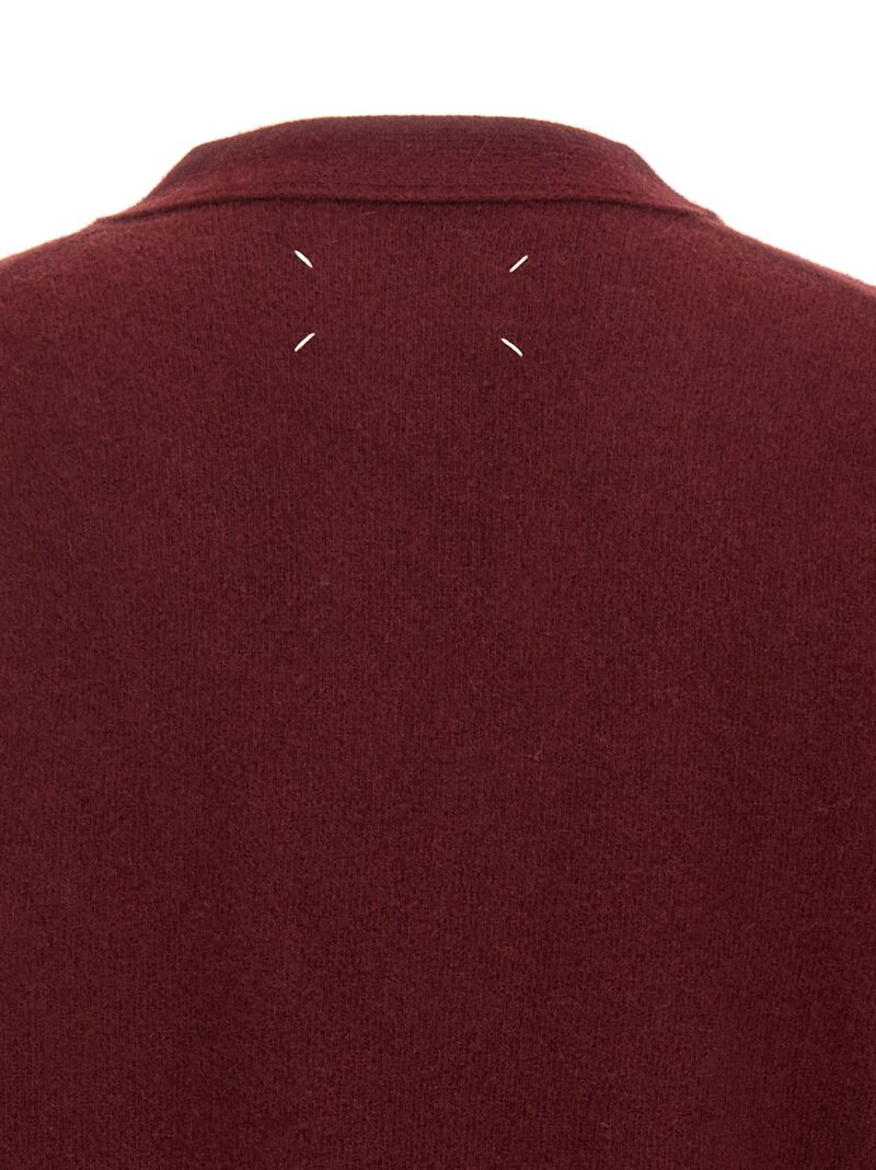 Wool cardigan 100% wool MAISON MARGIELA Bordeaux