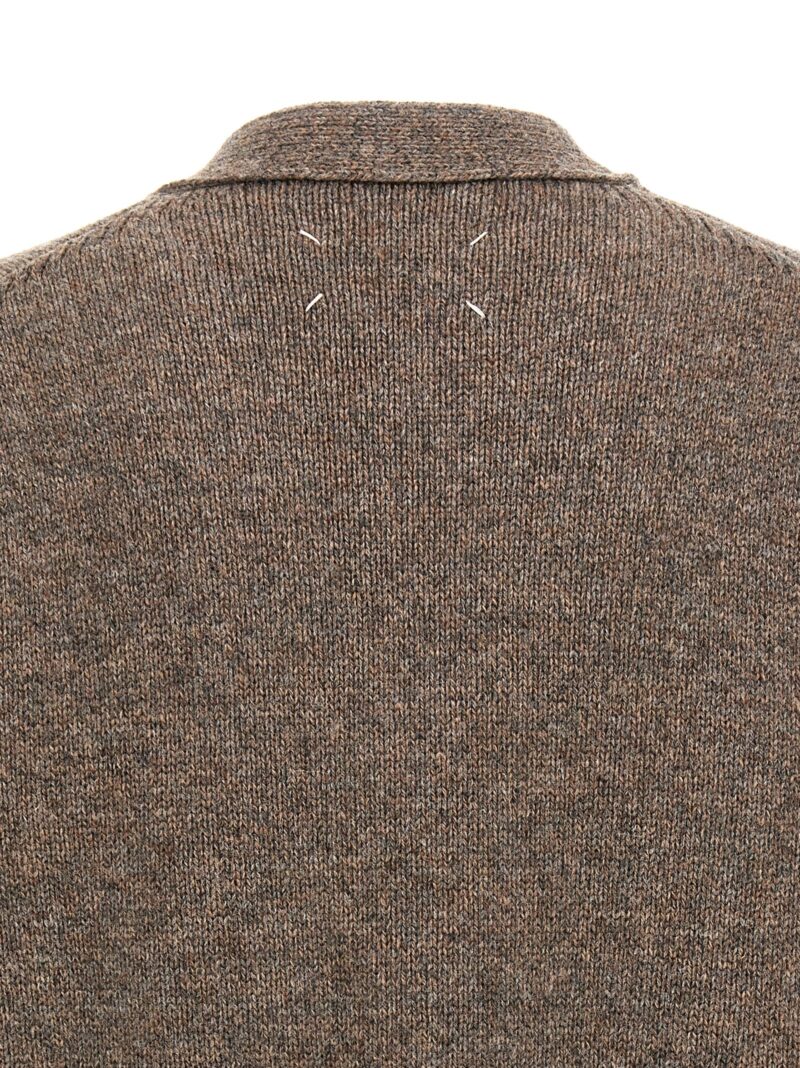 Wool cardigan 100% wool MAISON MARGIELA Beige