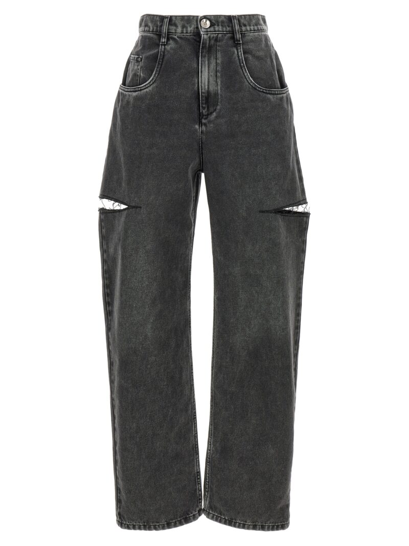 Cut-out jeans MAISON MARGIELA Black