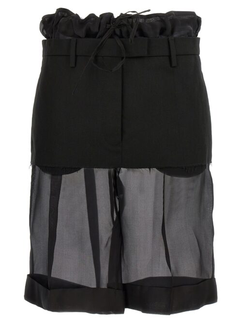 Layered effect trouser skirt MAISON MARGIELA Black