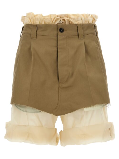 Layered effect trouser skirt MAISON MARGIELA Beige