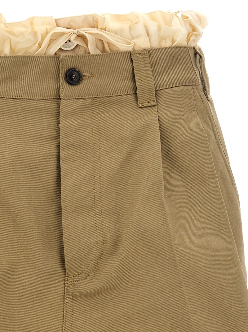 Layered effect trouser skirt Woman MAISON MARGIELA Beige