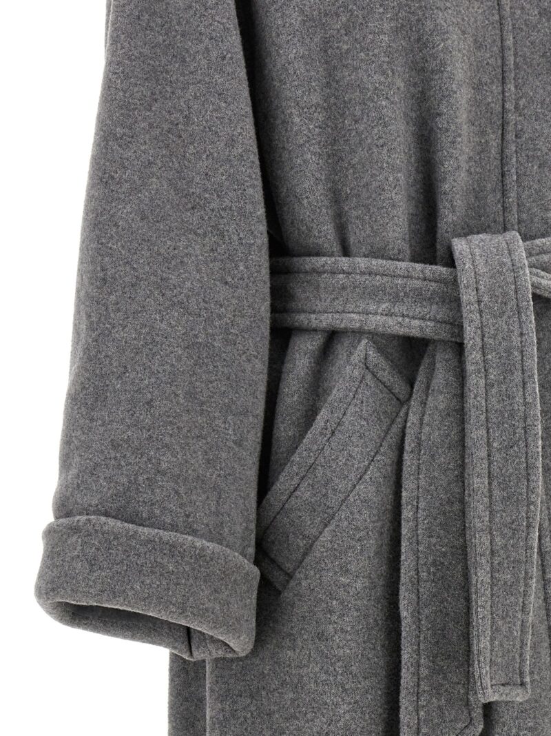 Cloth midi dress 70% wool 27% polyamide 3% of MM6 MAISON MARGIELA Gray