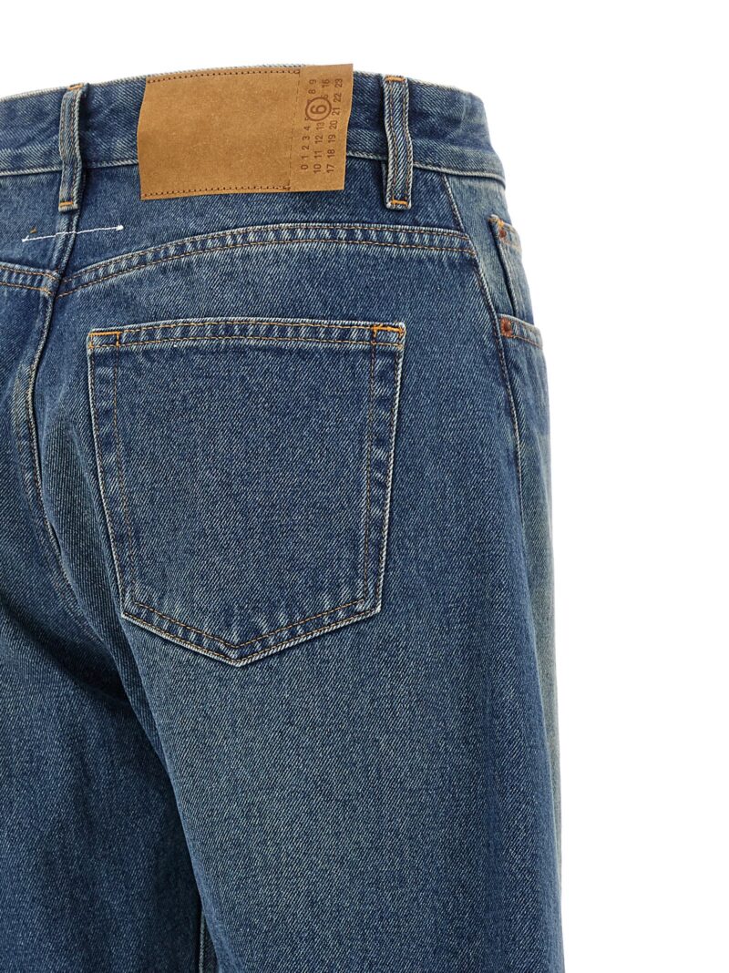 Flared jeans 100% cotton MM6 MAISON MARGIELA Blue