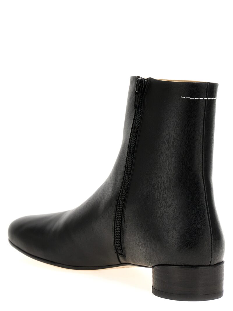 Ankle boots with shaped toe S59WU0236P3628T8013 MM6 MAISON MARGIELA Black