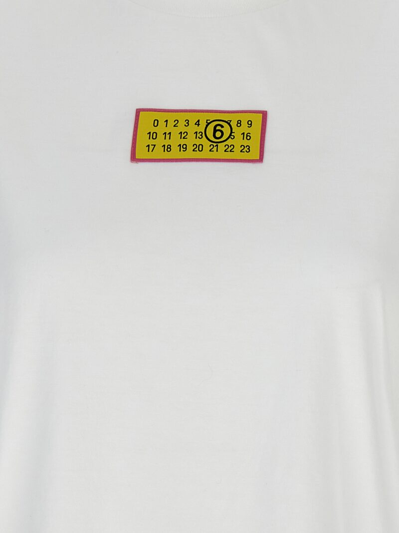 Logo label T-shirt 100% cotton MM6 MAISON MARGIELA White