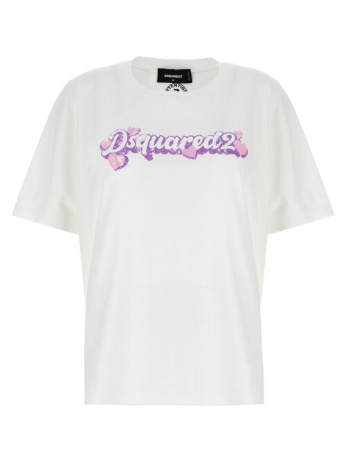 Logo print T-shirt DSQUARED2 White