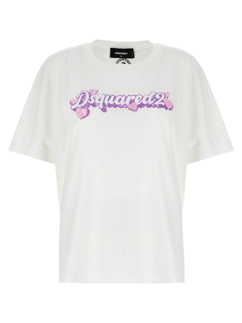 Logo print T-shirt DSQUARED2 White