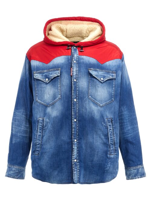 'Winter Western' overshirt DSQUARED2 Blue