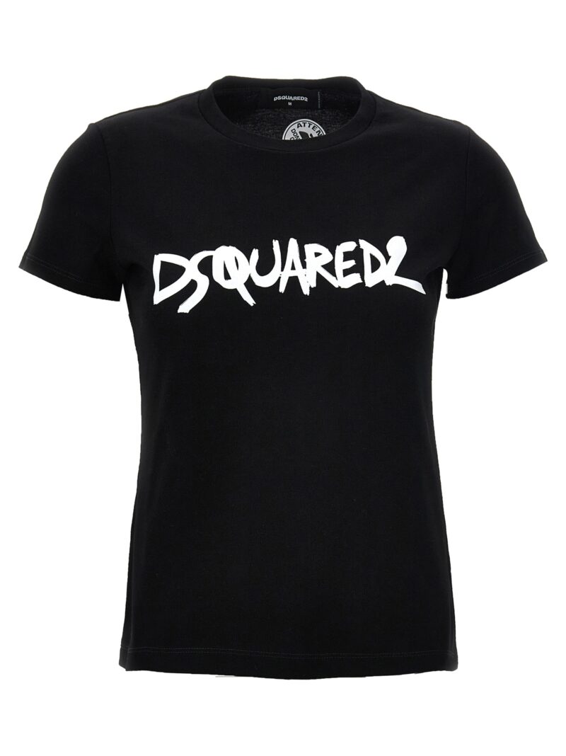 Logo print T-shirt DSQUARED2 White/Black