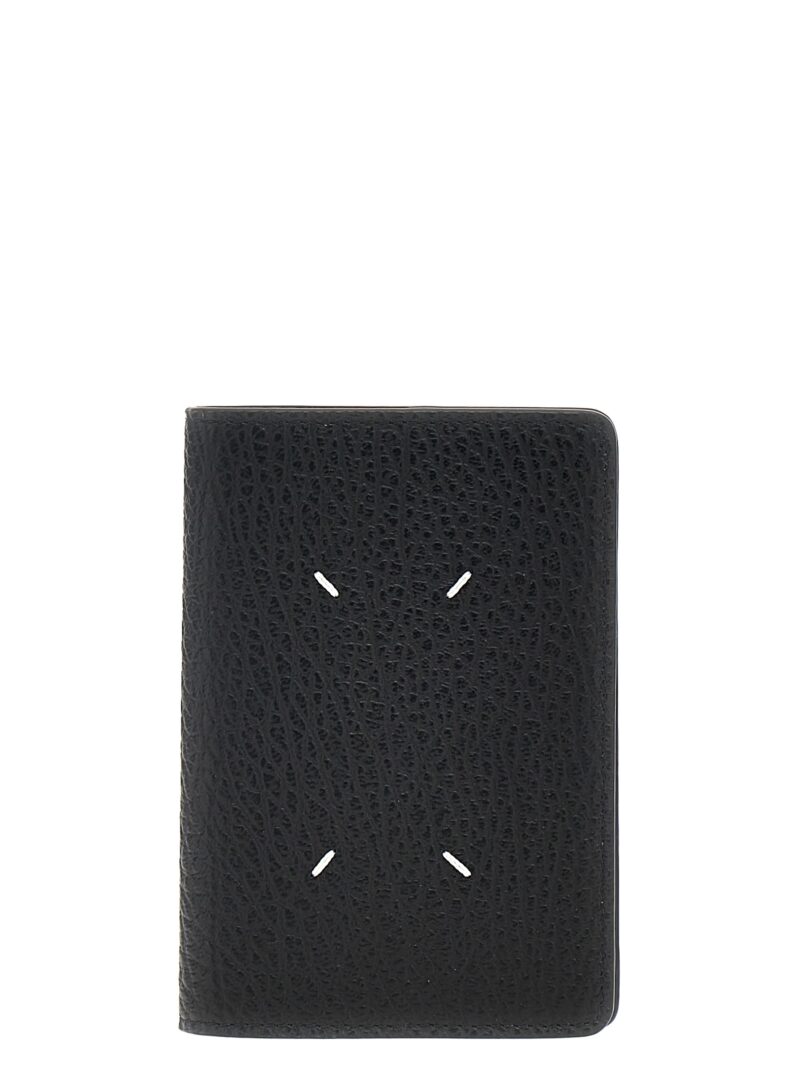 'Four Stitches' passport holder MAISON MARGIELA Black