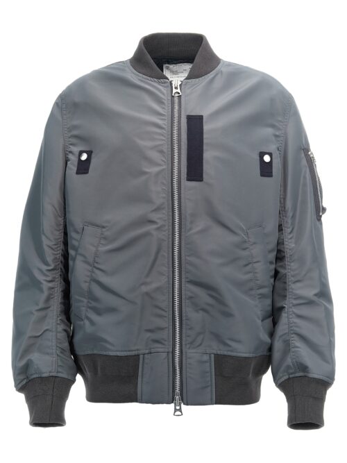 Nylon bomber jacket SACAI Gray