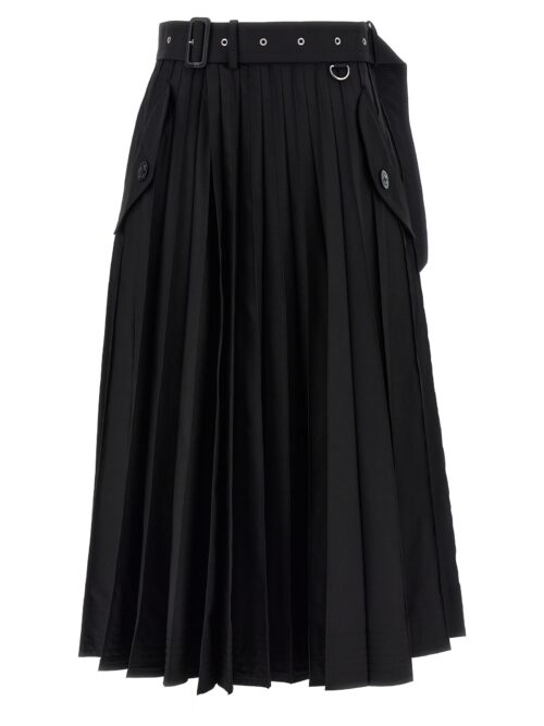 Long pleated skirt SACAI Black