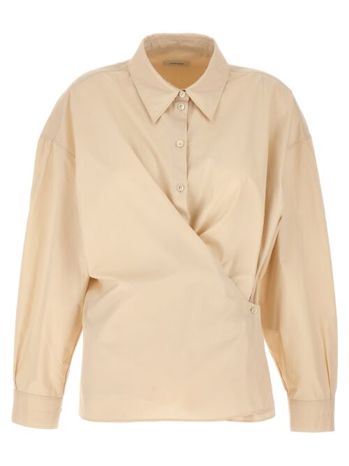 'Straight Collar Twisted' shirt LEMAIRE Beige