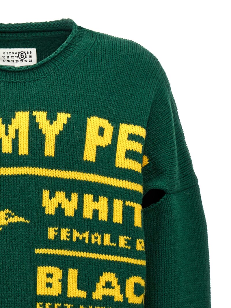 'Lost My Pet' sweater Man MM6 MAISON MARGIELA Green