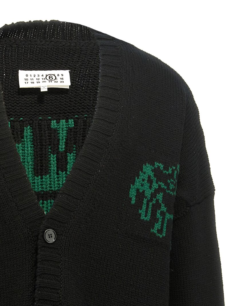 'Lost My Pet' cardigan Man MM6 MAISON MARGIELA Black