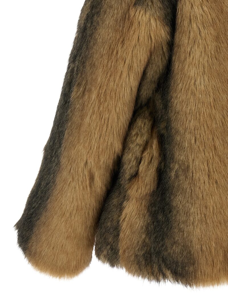 'Sherman' faux fur coat 100% polyester B&B COUTURE Brown