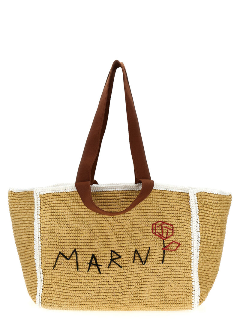 'Sillo' shopping bag MARNI Beige