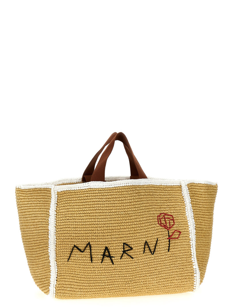 'Sillo' shopping bag Woman MARNI Beige