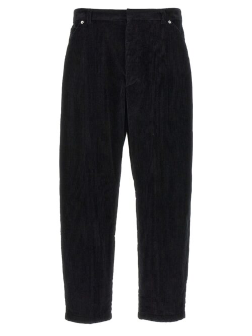 Corduroy trousers PRADA Black