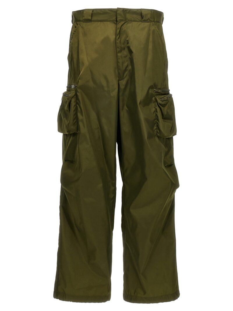 Re-Nylon cargo pants PRADA Green