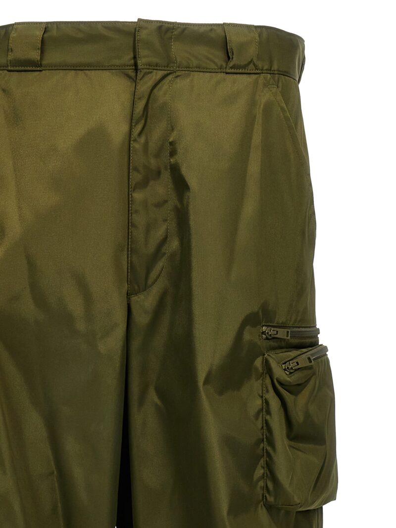 Re-Nylon cargo pants Man PRADA Green