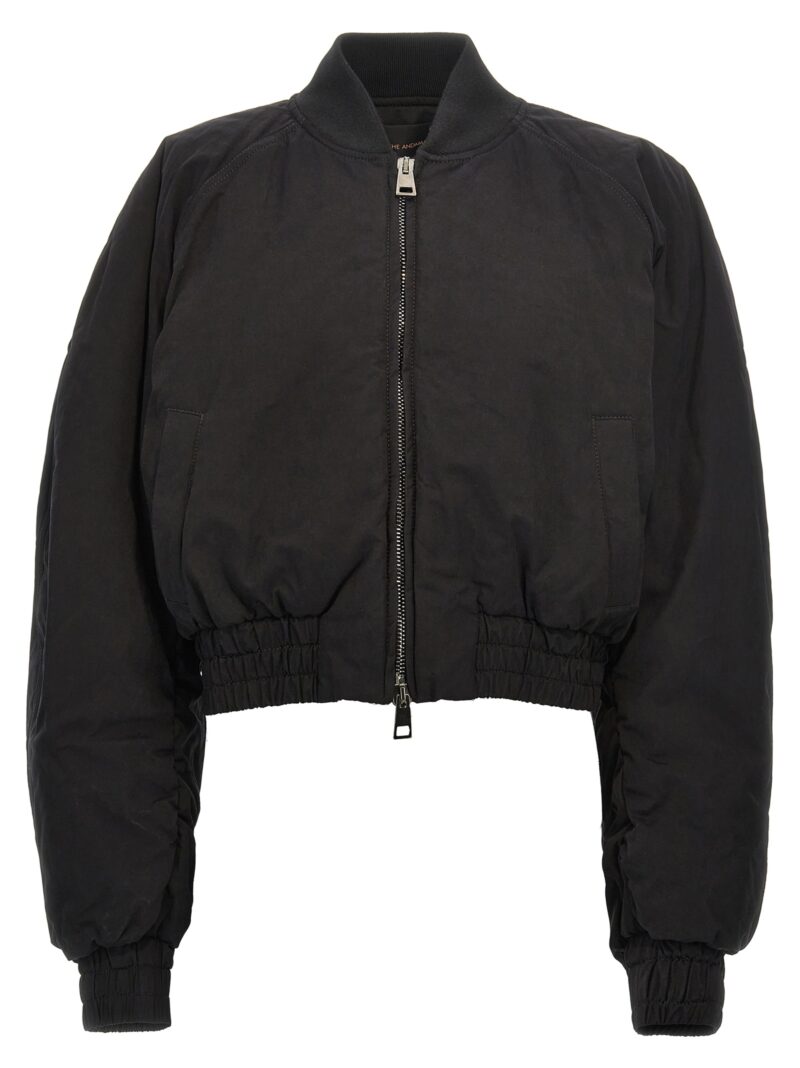 'Sierra' cropped bomber jacket THE ANDAMANE Black